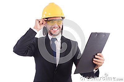 Businessman -builder Stock Photo