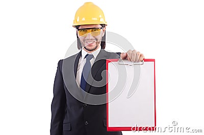 Businessman -builder Stock Photo