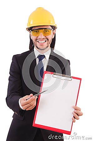 Businessman -builder Stock Photo