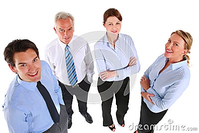 Businessman and businesswoman Stock Photo