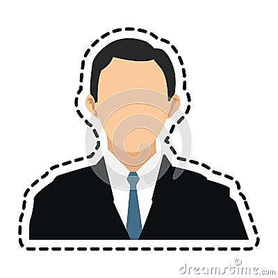 Businessman cartoon icon Vector Illustration