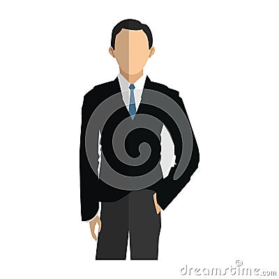 Businessman cartoon icon Vector Illustration