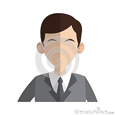 Businessman cartoon icon Vector Illustration