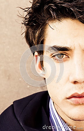 Businessman close portrait Stock Photo