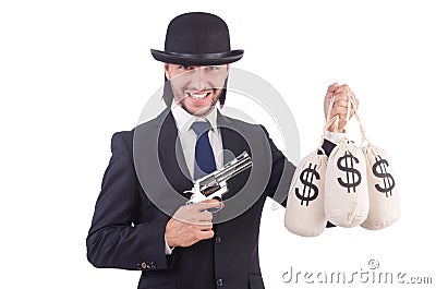 Businessman criminal Stock Photo