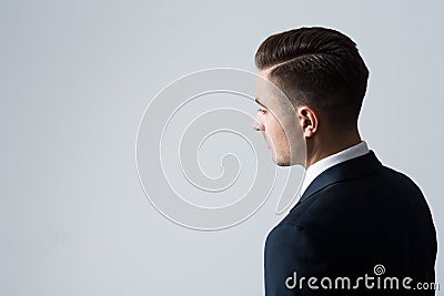 Businessman - empty space for text Stock Photo