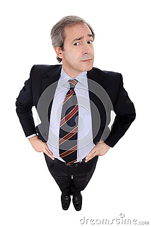 Businessman with hands on his hips Stock Photo