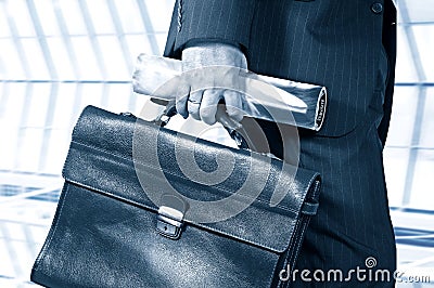 businessman in a hurry Stock Photo
