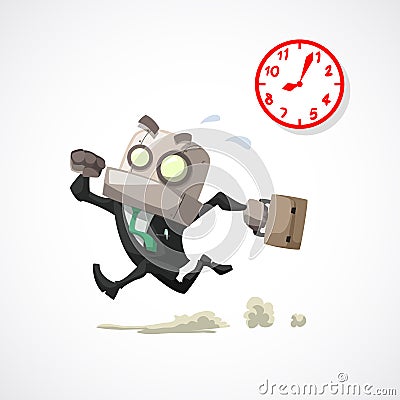 Businessman hurry Stock Photo