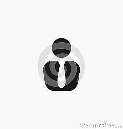 Businessman icon. User symbol Vector Illustration