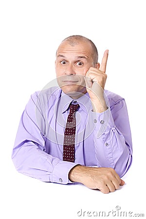 Businessman with an idea Stock Photo