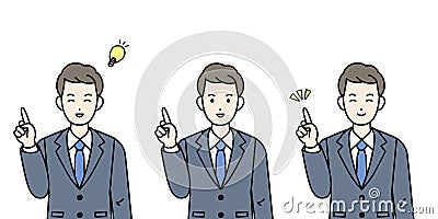 Businessman idea illustration Vector Illustration