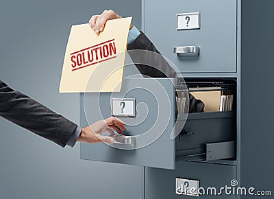 Business solution and problem solving Stock Photo