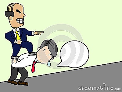 Businessman leadership boss Vector Illustration