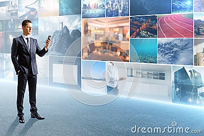 Multimedia and technology concept Stock Photo