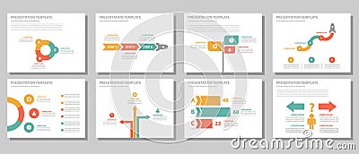Business multipurpose infographic element flat design set Vector Illustration