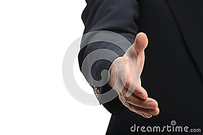 Businessman Offering Handshake Stock Photo