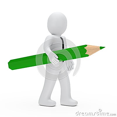 Businessman pencil Stock Photo