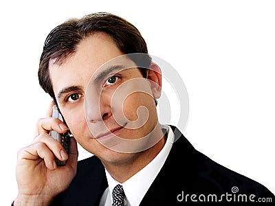 Businessman On Phone Stock Photo