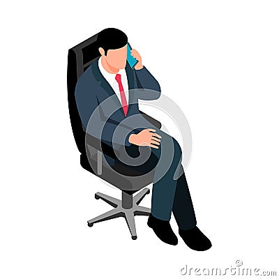 Businessman Pose Icon Vector Illustration