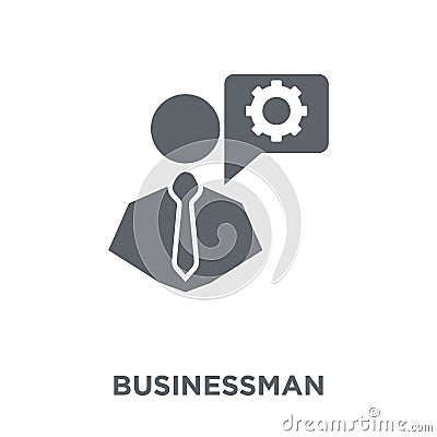 Businessman professional icon from Strategy 50 collection. Vector Illustration