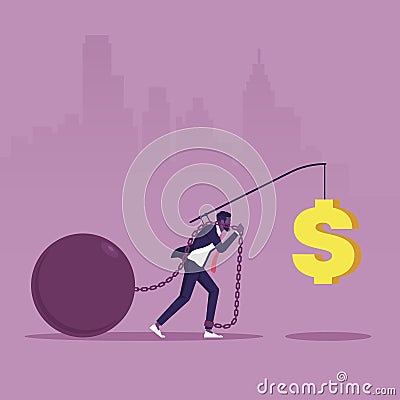 Reward or trick to influence people concept Vector Illustration