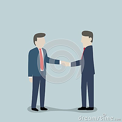 Businessman's hand shaking Stock Photo