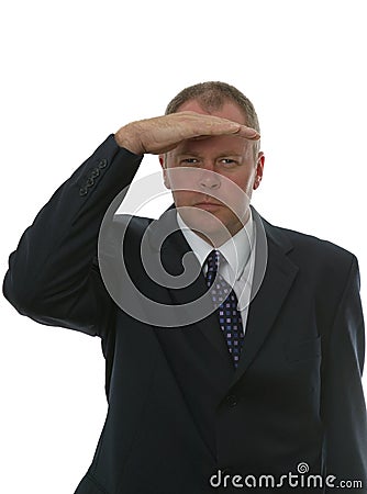 Businessman searching. Stock Photo