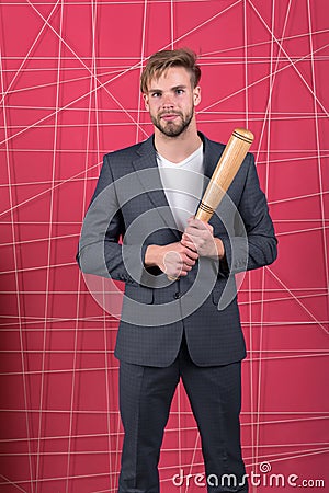 Businessman. serious man. Feel the success. confident businessman in suit. Male formal fashion. Business fashion dress Stock Photo