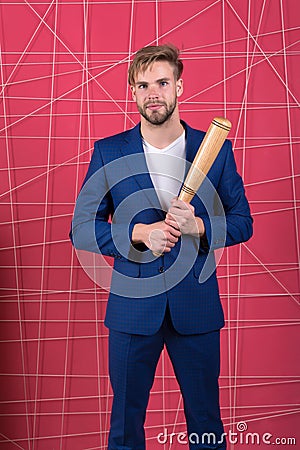 Businessman. serious man. Feel the success. confident businessman in suit. Male formal fashion. Business fashion dress Stock Photo