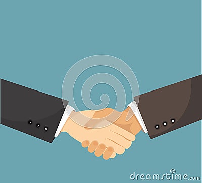 Businessman shaking hand Vector Illustration