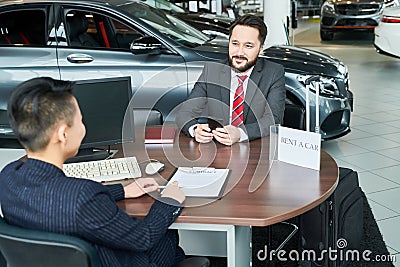 Rent a car Stock Photo