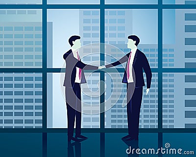 Businessman Success Agreement Concept Vector Illustration