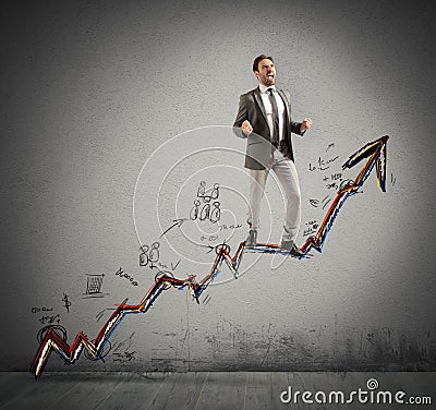 Businessman success Stock Photo