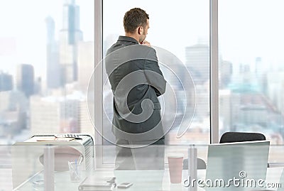 Businessman thinking Stock Photo