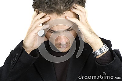 Businessman thinking Stock Photo