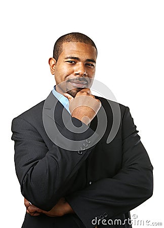 Businessman thinking Stock Photo