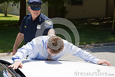 Businessman Under Arrest Stock Photo