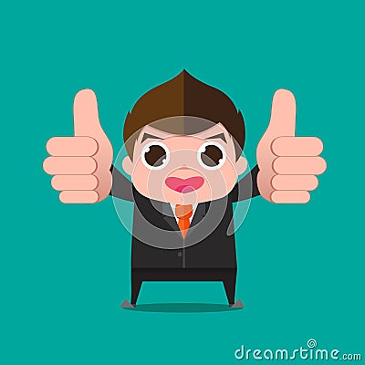 Businessman Very Good Cartoon Stock Vector - Image: 40219316