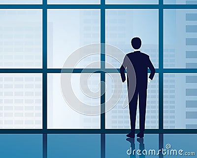 Businessman Vision Concept Vector Illustration