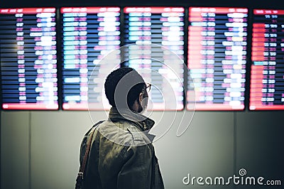 Businessman Waiting Passenger Concept Stock Photo