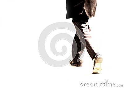 Businessman walking Stock Photo