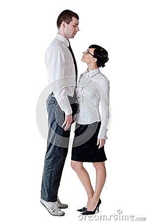 Businessman and woman Stock Photo