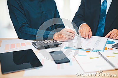 Businessman working in office concetop. Maximizing Business Efficiency and Profitability, Power of Collaboration, Communication, Stock Photo