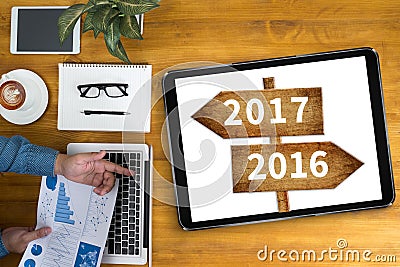 2016 2017 Stock Photo