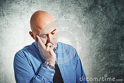 Businessman worry Stock Photo