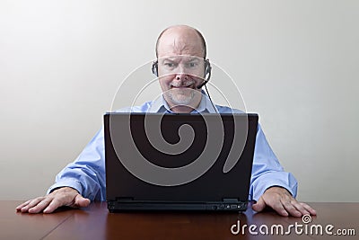 Businessman with WTF expression Stock Photo