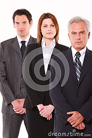 Businessmen and businesswoman Stock Photo