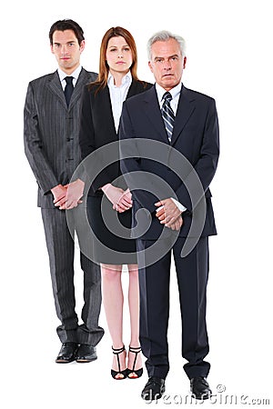 Businessmen and businesswoman Stock Photo