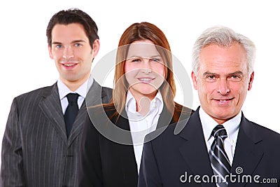 Businessmen and businesswoman Stock Photo